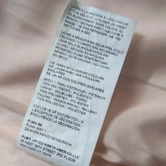 Puma vest women's size 10 Medium puffer Pink M - Picture 11 of 11